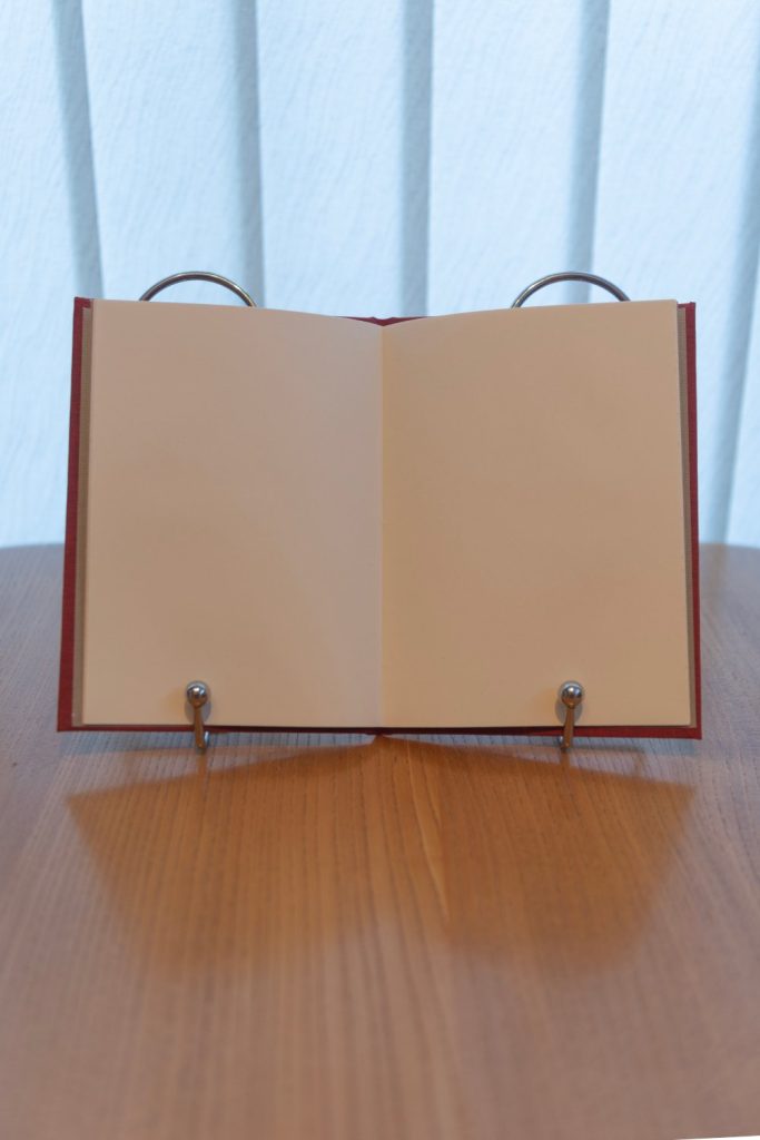 an open book