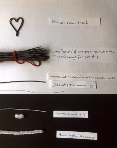 explanation of process of making the hearts